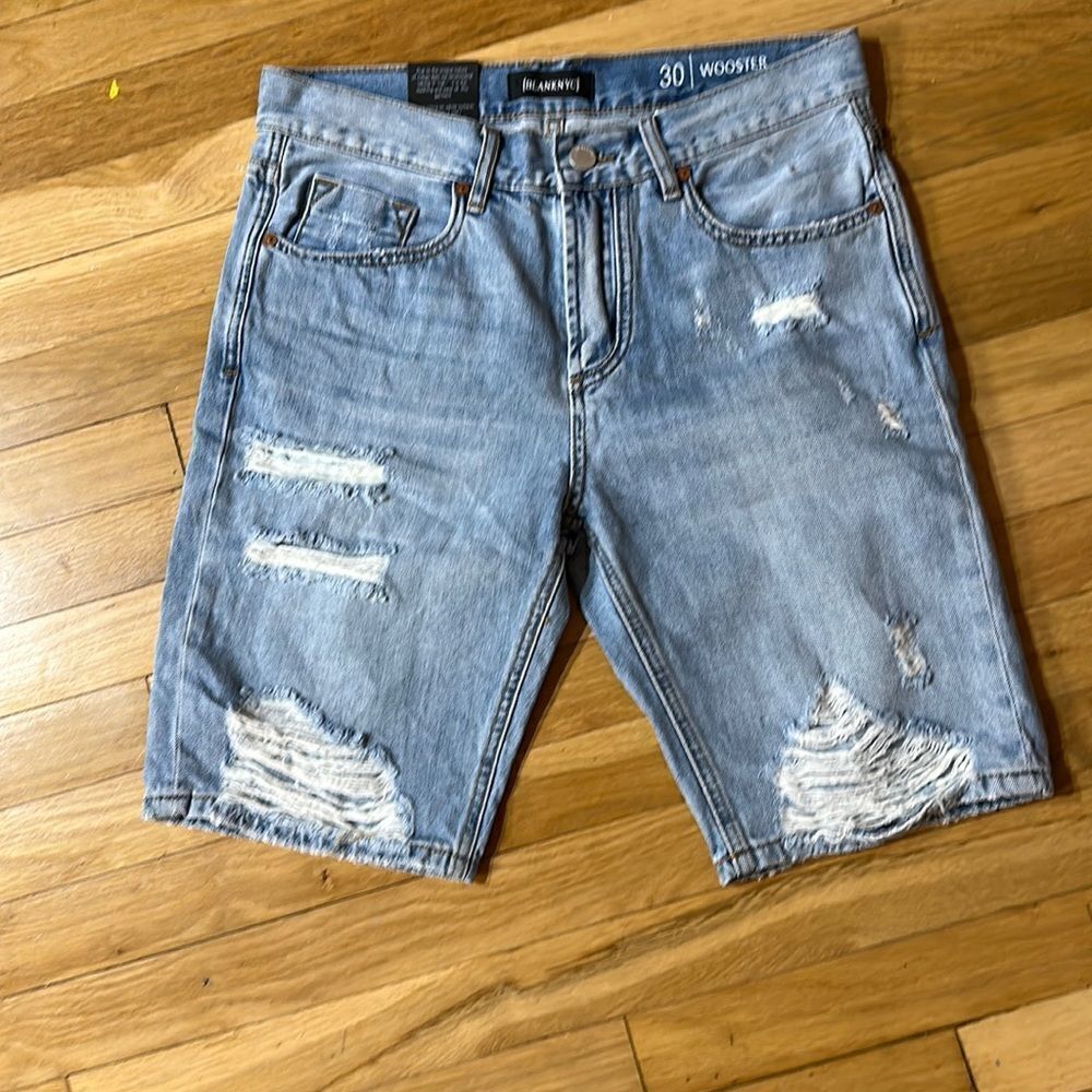 NWT Blank NYC Wooster Distressed Men’s Shorts Size 30 Slim Fit